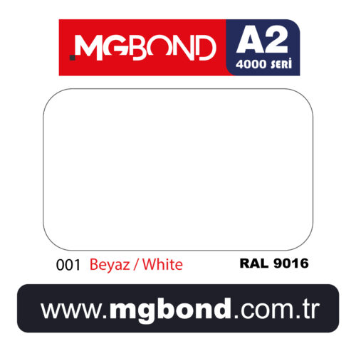 Mgbond Beyaz A2 Yanmaz 4mm 040 Kompozit Panel